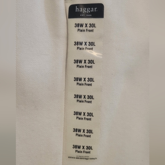 Haagar NWT Work To Weekend Khaki Pants. 38/30 - Picture 9 of 10